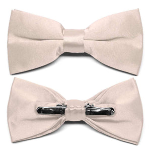 Sand Pink Clip-On Bow Tie