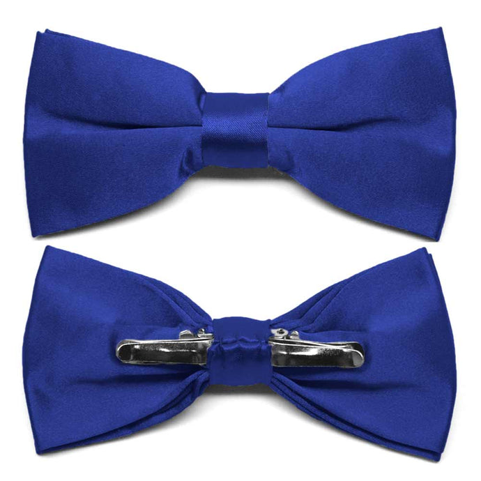 Sapphire Blue Clip-On Bow Tie