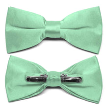 Load image into Gallery viewer, Seafoam Clip-On Bow Tie