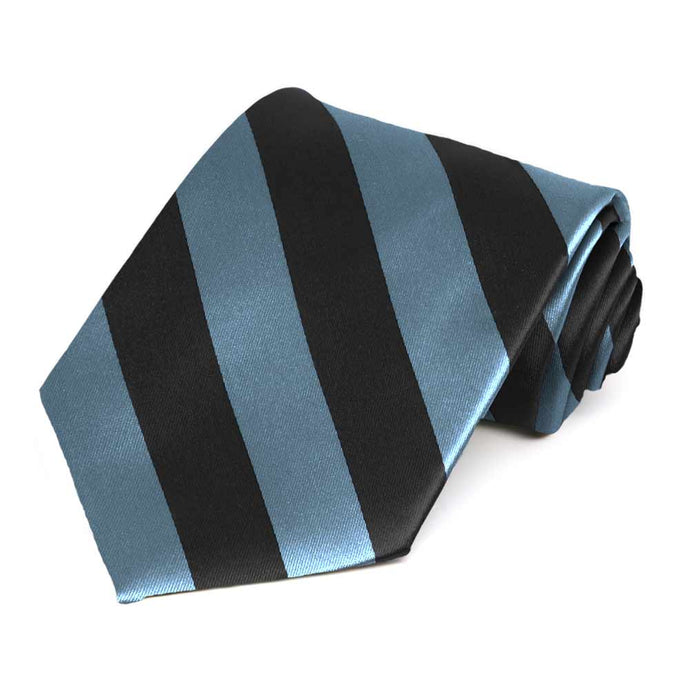 Serene and Black Striped Tie