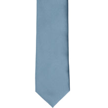 Load image into Gallery viewer, The front view of a serene solid tie in a slim view