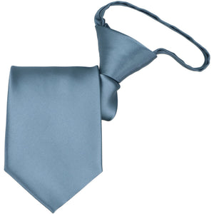 A pre-tied serene tie, folded to show the collar and tie tip
