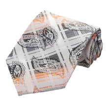 Load image into Gallery viewer, Light Orange Oxbow Plaid Necktie