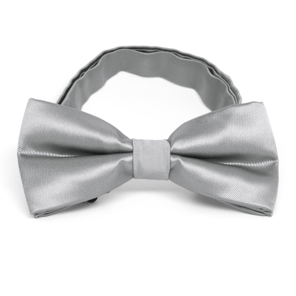 Silver Band Collar Bow Tie