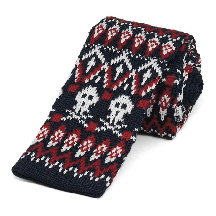 Crossbones Knit Funny Ties for Men | Novelty Neckties with Humor and Personality ...