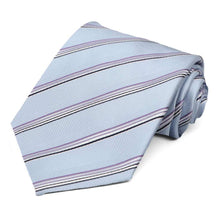 Load image into Gallery viewer, Blue Hayward Striped Necktie
