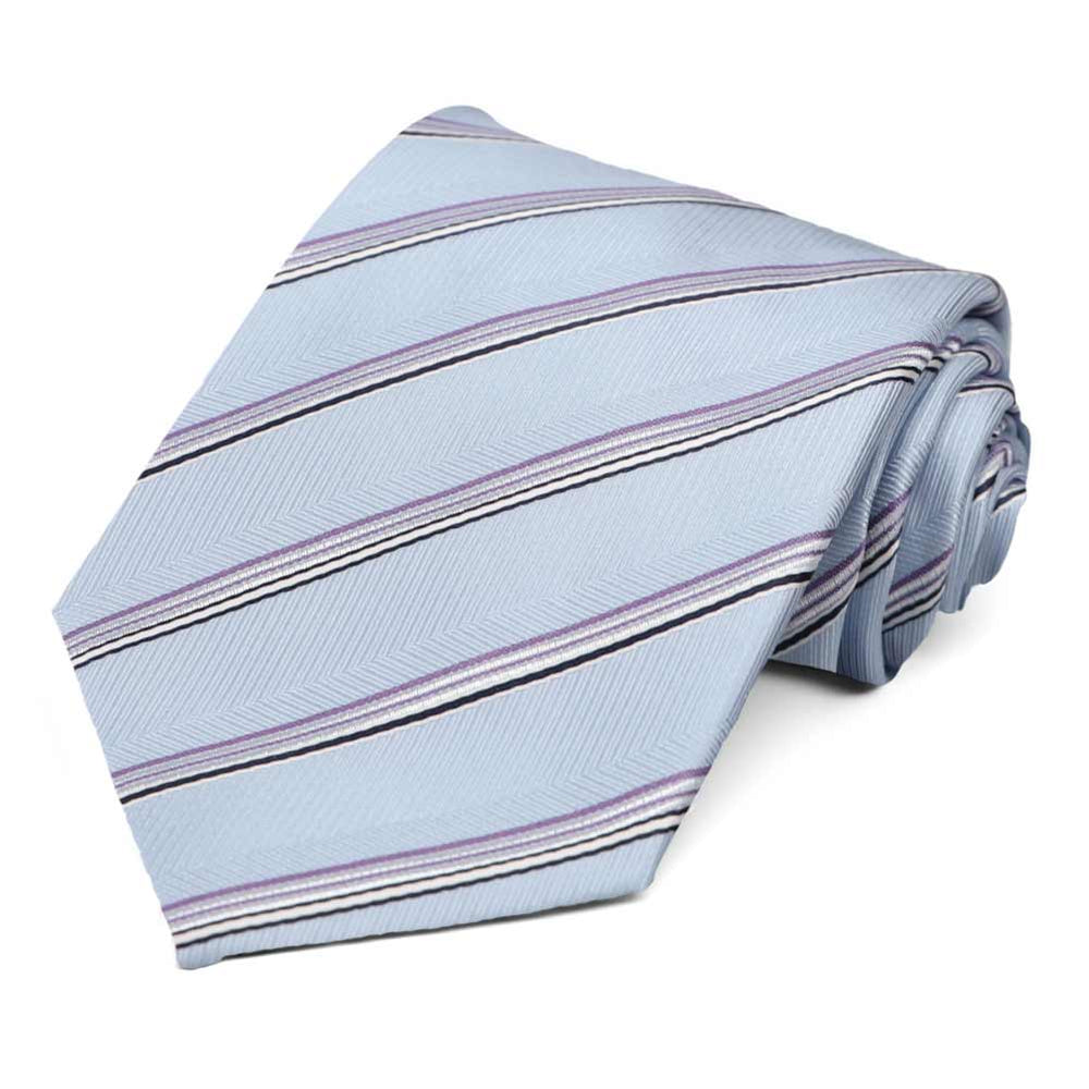 Blue Hayward Striped Necktie