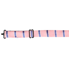Load image into Gallery viewer, A closeup of the band collar on a vintage pink floppy bow tie