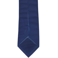 Load image into Gallery viewer, Back of a dark blue necktie