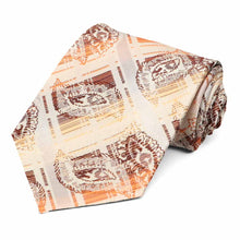 Load image into Gallery viewer, Wheat Brown Oxbow Plaid Necktie