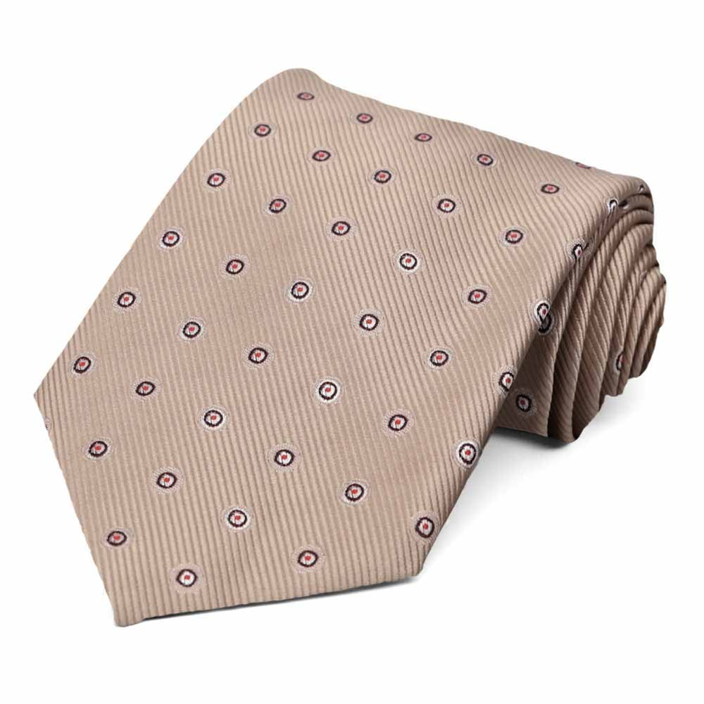 Bronze Willoughby Dotted Necktie