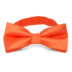 Tangerine Band Collar Bow Tie