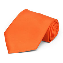 Load image into Gallery viewer, Tangerine Solid Color Necktie
