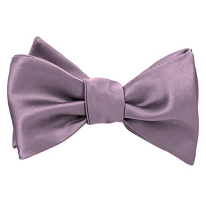 Tied dusty lilac self-tie bow tie