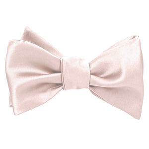 Tied princess pink self-tie bow tie