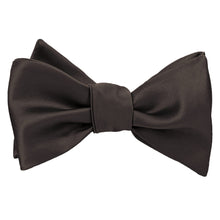 Load image into Gallery viewer, Tied truffle brown self-tie bow tie