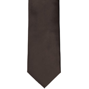 Front view truffle brown tie