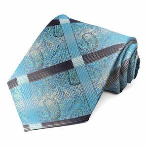 Turquoise Ferguson Paisley Necktie