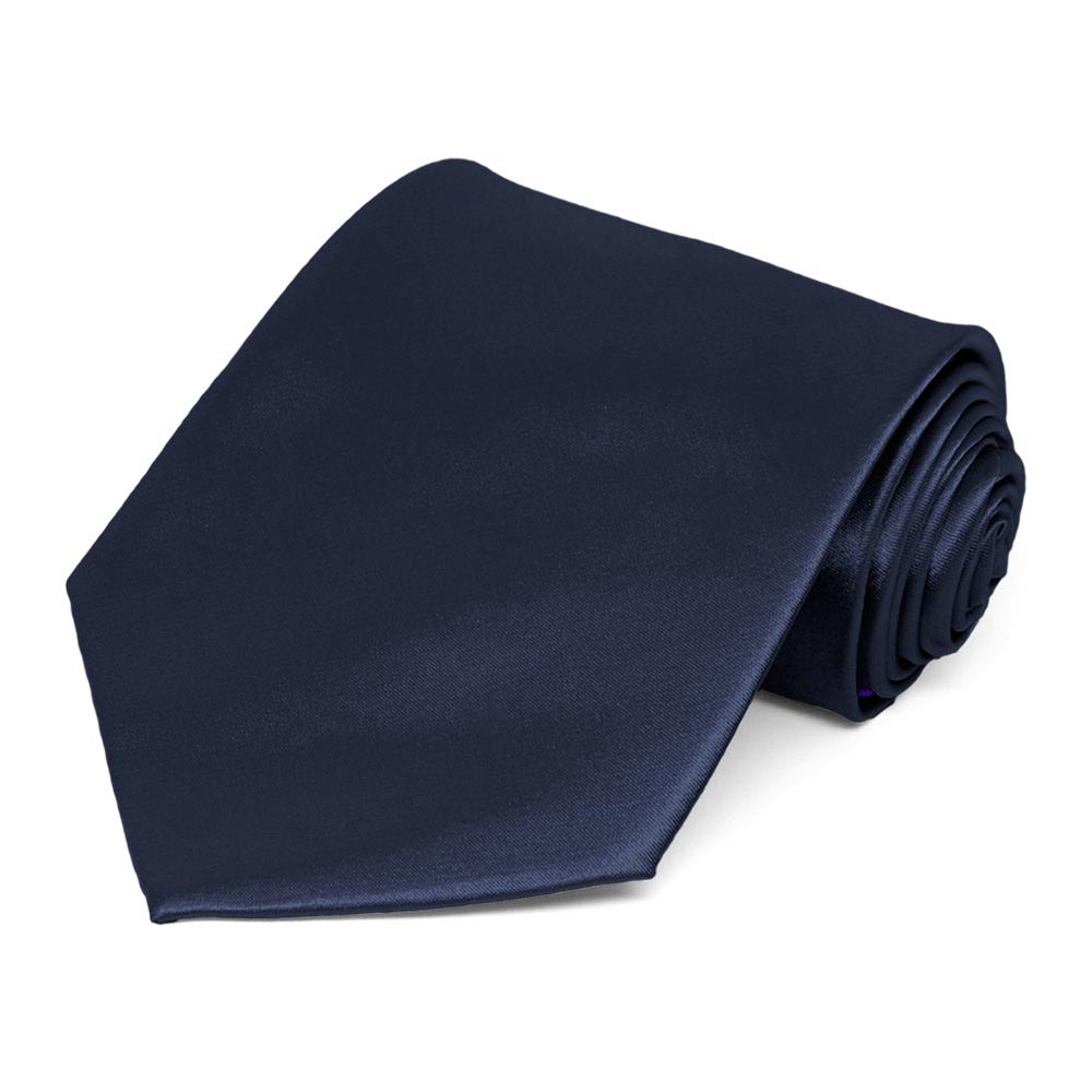 Twilight Blue Extra Long Solid Color Necktie