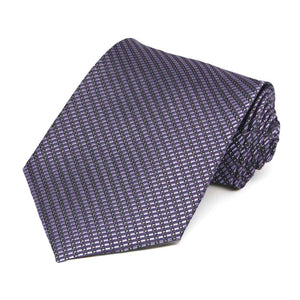 Victorican lilac textured checked wedding tie