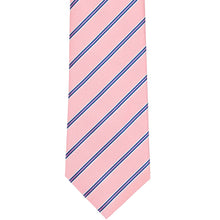 Load image into Gallery viewer, Front view on a pink pencil striped tie