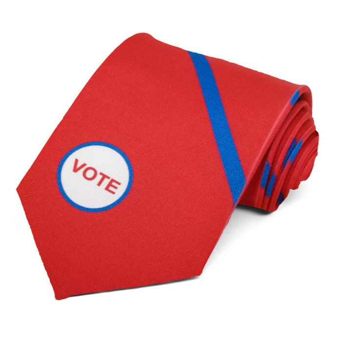 Red and blue striped vote tie
