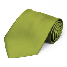 Load image into Gallery viewer, Wasabi Premium Extra Long Solid Color Necktie