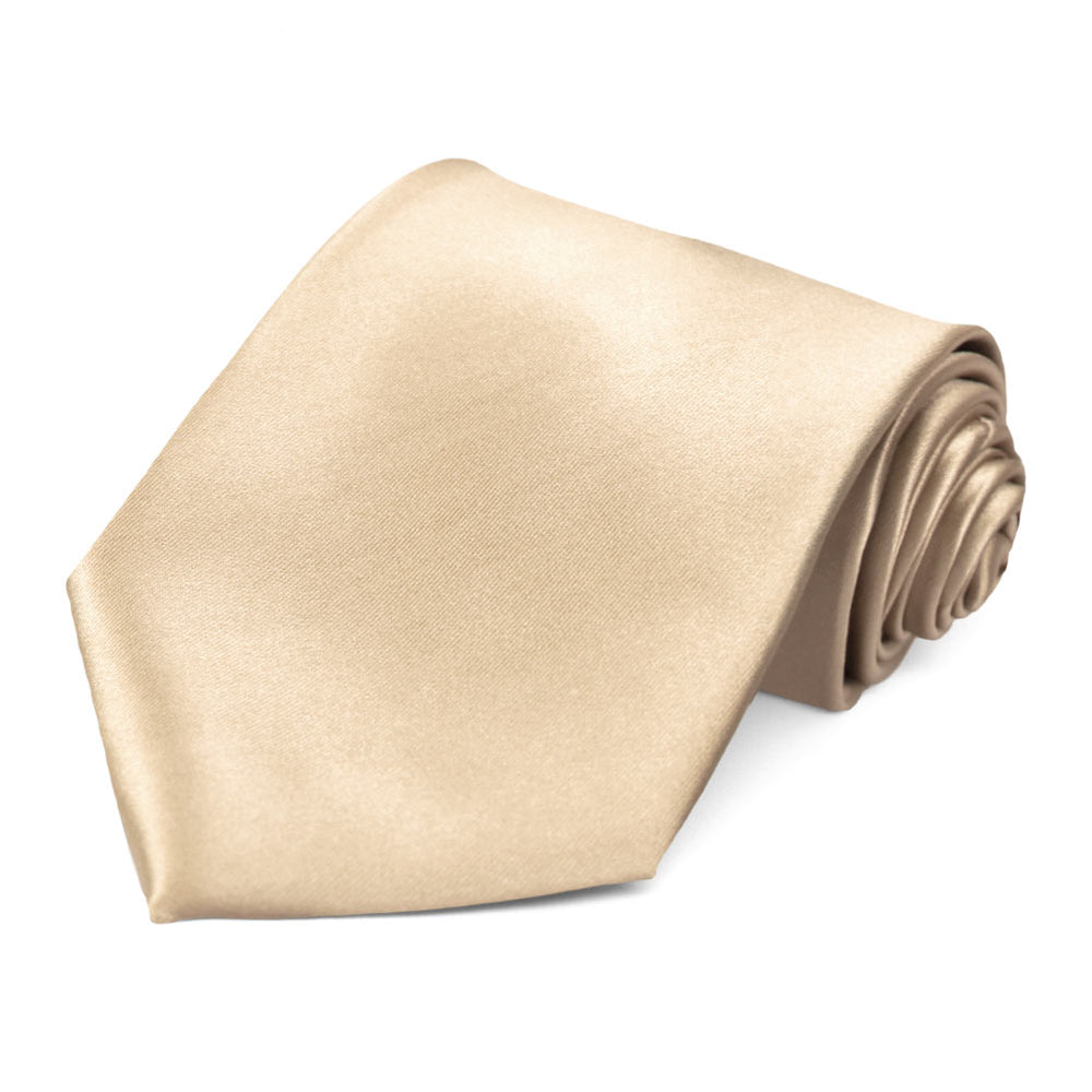 A neutral wheat brown color necktie.