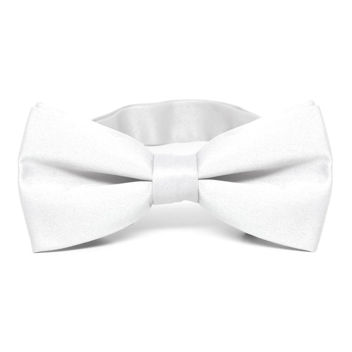 White Band Collar Bow Tie