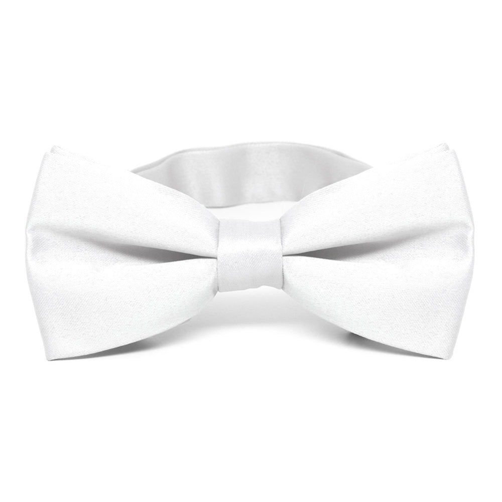White Band Collar Bow Tie