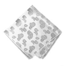 Load image into Gallery viewer, White Ivanhoe Paisley Pocket Square