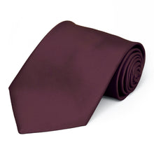 Load image into Gallery viewer, Wine Premium Solid Color Necktie