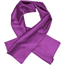 Load image into Gallery viewer, Women&#39;s dark orchid scarf, folded over itself