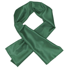 Load image into Gallery viewer, Forest green solid scarf, folded over itself