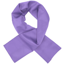 Load image into Gallery viewer, Women&#39;s light purple scarf, crossed over itself