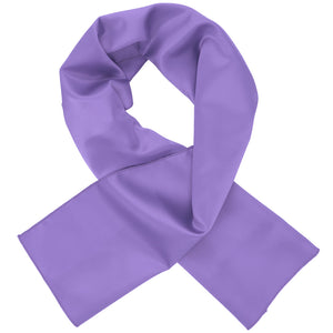 Women's light purple scarf, crossed over itself