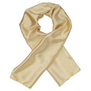 Women's sparkling champagne scarf, crossed over itself