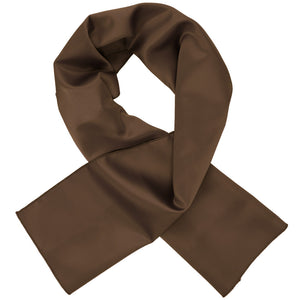 Terra brown scarf, crossed over itself