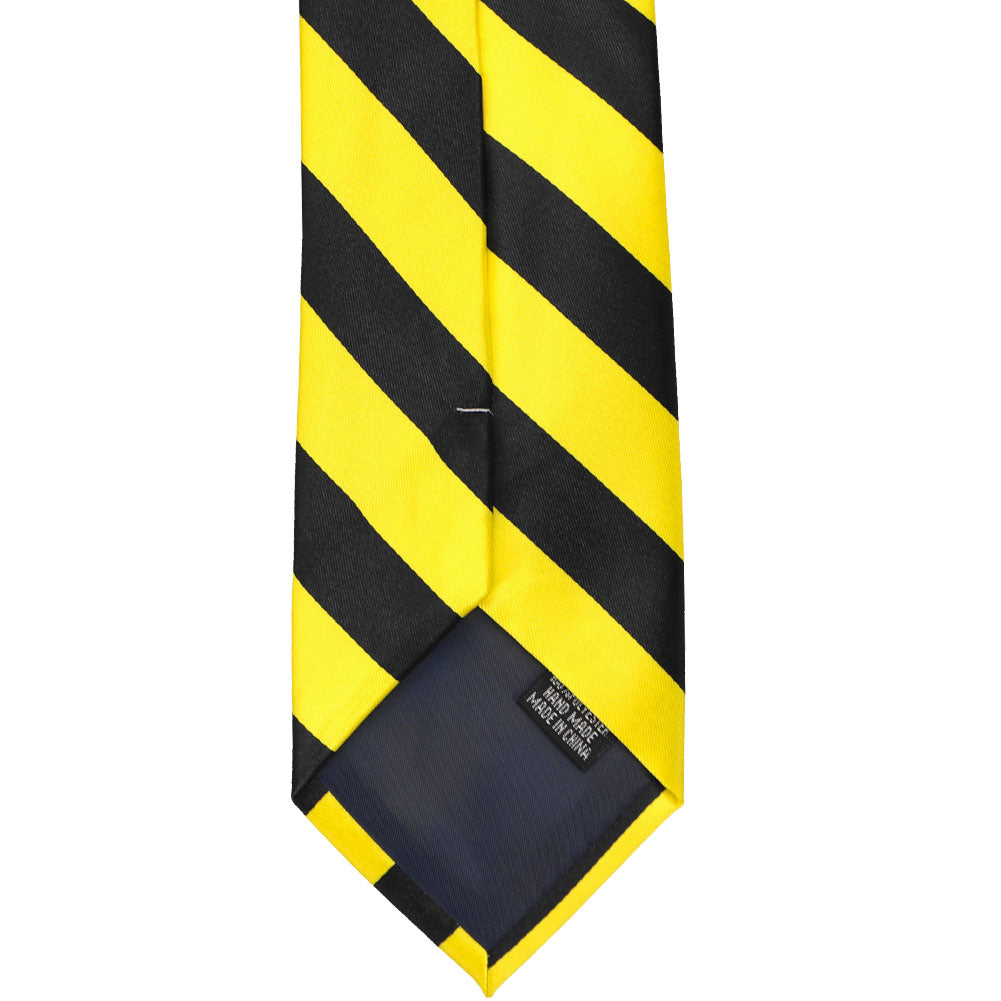 Yellow and Black Striped Tie | Shop at TieMart – TieMart, Inc.