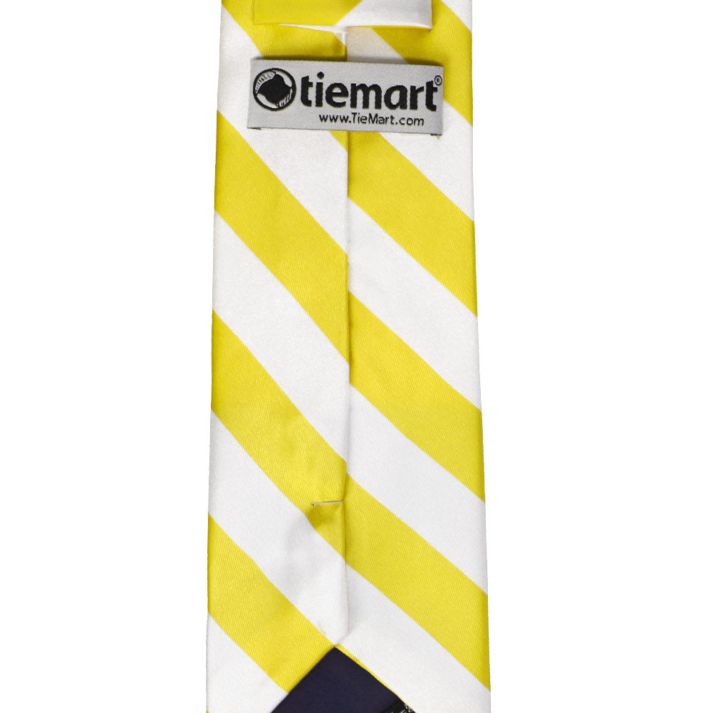Yellow and White Striped Tie | Shop at TieMart – TieMart, Inc., image size:1001x1001