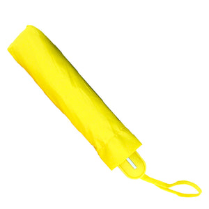 yellow umbrella compact in pouch