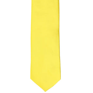 Front view yellow slim tie