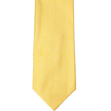 Load image into Gallery viewer, Front view of a yellow textured necktie